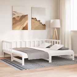VidaXL 833094 divano Divano letto Bianco - Vista aggiuntiva 4