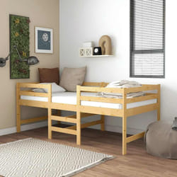 Letto singolo, Giroletto, Letto adulto 90x200 cm in Legno Massello di Pino vidaXL