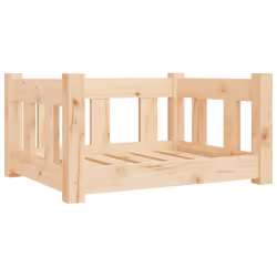 Cuccia per Cani 55,5x45,5x28 cm in Legno Massello di Pinocod mxl 79126 - Vista aggiuntiva 2
