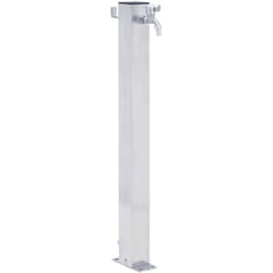 Vidaxl - Colonna d'Acqua da Giardino 40 cm Acciaio Inox Quadrato 9014