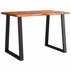 vidaXL Set da Pranzo 3 pz con Bordi Vivi in Legno Massello di Acacia - Vista aggiuntiva 3
