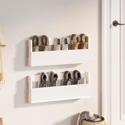Le vostre scarpe saranno sempre organizzate e a portata di mano con queste scarpiere a parete! Legno massello di pino: Il leg ...