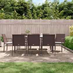 Questo set da pranzo da giardino, che unisce stile e funzionalità, è sicuramente destinato a diventare il fulcro del vostro g ...