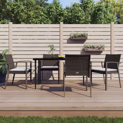 Questo set da pranzo da giardino, che unisce stile e funzionalità, è sicuramente destinato a diventare il fulcro del vostro g ...