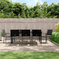 Vidaxl - Set da Pranzo da Giardino 9 pz in Polyrattan e Acciaio
