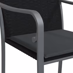 VidaXL 3187075 sedia da esterno Terrazzo Seduta imbottita Poliestere Grigio - Vista aggiuntiva 7