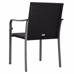 VidaXL 3187076 sedia da esterno Terrazzo Seduta imbottita Poliestere Grigio - Vista aggiuntiva 6