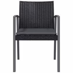VidaXL 3187079 sedia da esterno Terrazzo Seduta imbottita Poliestere Grigio - Vista aggiuntiva 4