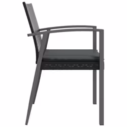 VidaXL 3187079 sedia da esterno Terrazzo Seduta imbottita Poliestere Grigio - Vista aggiuntiva 5