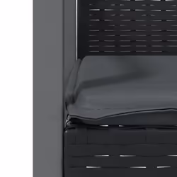VidaXL 3187079 sedia da esterno Terrazzo Seduta imbottita Poliestere Grigio - Vista aggiuntiva 7