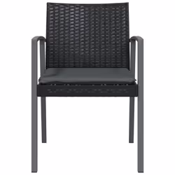 VidaXL 3187080 sedia da esterno Terrazzo Seduta imbottita Poliestere Grigio - Vista aggiuntiva 4