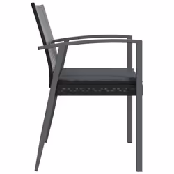 VidaXL 3187080 sedia da esterno Terrazzo Seduta imbottita Poliestere Grigio - Vista aggiuntiva 5