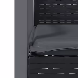VidaXL 3187080 sedia da esterno Terrazzo Seduta imbottita Poliestere Grigio - Vista aggiuntiva 7