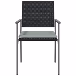 VidaXL 3187081 sedia da esterno Terrazzo Seduta imbottita Poliestere Grigio - Vista aggiuntiva 4