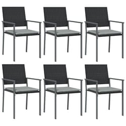 VidaXL 3187082 sedia da esterno Terrazzo Seduta imbottita Poliestere Grigio