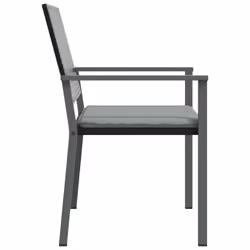 VidaXL 3187082 sedia da esterno Terrazzo Seduta imbottita Poliestere Grigio - Vista aggiuntiva 5