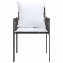 VidaXL 3187088 sedia da esterno Terrazzo Seduta imbottita Poliestere Crema, Bianco - Vista aggiuntiva 4