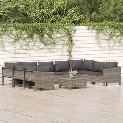 VidaXL 3187305 set mobili da esterno Grigio scuro - Vista aggiuntiva 2