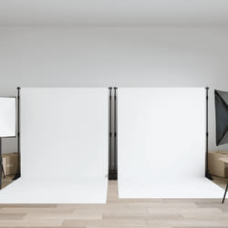 Supporti per Fondali 2 pz Neri 254x243 cm in Acciaiocod mxl 106736