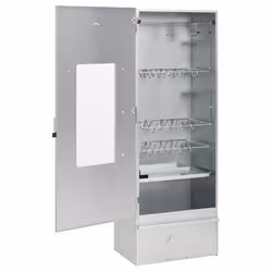 VidaXL 3187615 affumicatore Acciaio galvanizzato, Vetro Cippato - Vista aggiuntiva 3