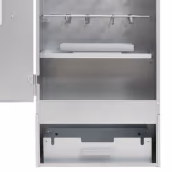 VidaXL 3187615 affumicatore Acciaio galvanizzato, Vetro Cippato - Vista aggiuntiva 4