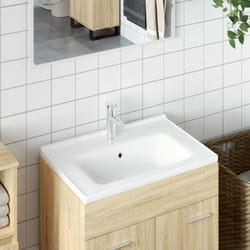 Vidaxl - Lavabo, Lavandino da Bagno Bianco 61x48x19,5cm Rettangolare in Ceramica 5394