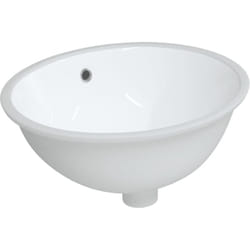 Vidaxl - Lavandino da Bagno Bianco 47x39x21 cm Ovale in Ceramica