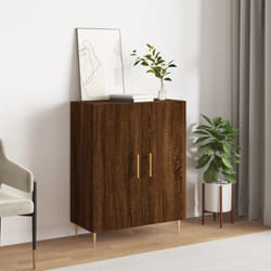 Credenza, Madia per salotto Rovere Marrone 69, 5x34x90 cm in Legno Multistrato Vidaxl