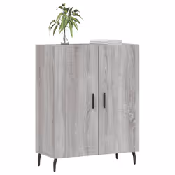 Credenza Grigio Sonoma 69,5x34x90 cm in Legno Multistratocod mxl 104769 - Vista aggiuntiva 3