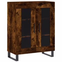 Credenza Rovere Fumo 69,5x34x90 cm in Legno Multistratocod mxl 81191 - Vista aggiuntiva 2