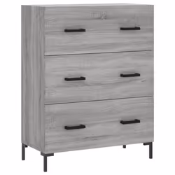 Credenza Grigio Sonoma 69,5x34x90 cm in Legno Multistratocod mxl 128752 - Vista aggiuntiva 2