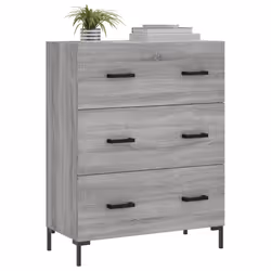Credenza Grigio Sonoma 69,5x34x90 cm in Legno Multistratocod mxl 128752 - Vista aggiuntiva 3