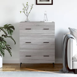 vidaXL Credenza Grigio Sonoma 69,5x34x90 cm in Legno Multistrato