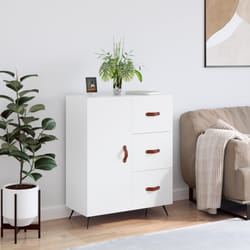 vidaXL Credenza Bianca 69,5x34x90 cm in Legno Multistrato