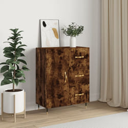 Credenza, Madia per salotto Rovere Fumo 69, 5x34x90 cm in Legno Multistrato Vidaxl