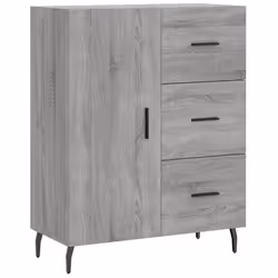 Credenza Grigio Sonoma 69,5x34x90 cm in Legno Multistratocod mxl 80712 - Vista aggiuntiva 2