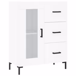 Credenza Bianca 69,5x34x90 cm in Legno Multistratocod mxl 127540 - Vista aggiuntiva 2