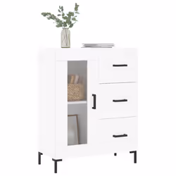 Credenza Bianca 69,5x34x90 cm in Legno Multistratocod mxl 127540 - Vista aggiuntiva 3