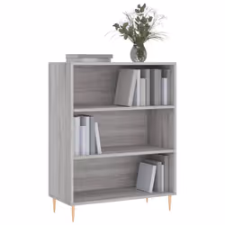 Libreria Grigio Sonoma 69,5x32,5x90 cm in Legno Multistratocod mxl 129280 - Vista aggiuntiva 3