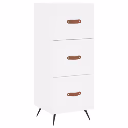 Credenza Bianca 34,5x34x90 cm in Legno Multistratocod mxl 78935 - Vista aggiuntiva 2