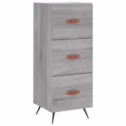 Credenza Grigio Sonoma 34,5x34x90 cm in Legno Multistratocod mxl 105324 - Vista aggiuntiva 2