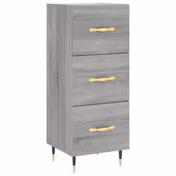 Credenza Grigio Sonoma 34,5x34x90 cm in Legno Multistratocod mxl 104566 - Vista aggiuntiva 2