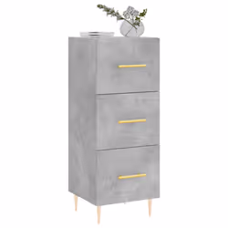 Credenza Grigio Cemento 34,5x34x90 cm in Legno Multistratocod mxl 112616 - Vista aggiuntiva 3