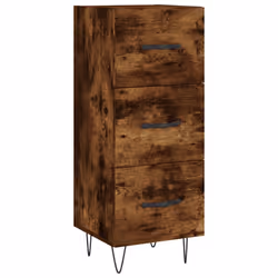 Credenza Rovere Fumo 34,5x34x90 cm in Legno Multistratocod mxl 80648 - Vista aggiuntiva 2