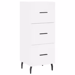 Credenza Bianca 34,5x34x90 cm in Legno Multistratocod mxl 79566 - Vista aggiuntiva 2
