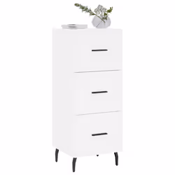 Credenza Bianca 34,5x34x90 cm in Legno Multistratocod mxl 79566 - Vista aggiuntiva 3