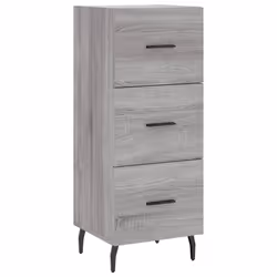 Credenza Grigio Sonoma 34,5x34x90 cm in Legno Multistratocod mxl 128646 - Vista aggiuntiva 2