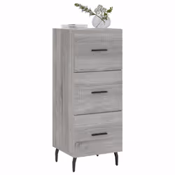 Credenza Grigio Sonoma 34,5x34x90 cm in Legno Multistratocod mxl 128646 - Vista aggiuntiva 3
