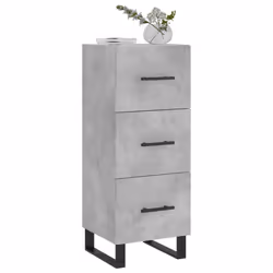 Credenza Grigio Cemento 34,5x34x90 cm in Legno Multistratocod mxl 127975 - Vista aggiuntiva 3