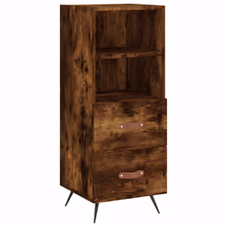 Credenza Rovere Fumo 34,5x34x90 cm in Legno Multistratocod mxl 81414 - Vista aggiuntiva 2